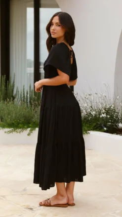 Shareen Dresses|Midi^Lainey Midi Dress - Black