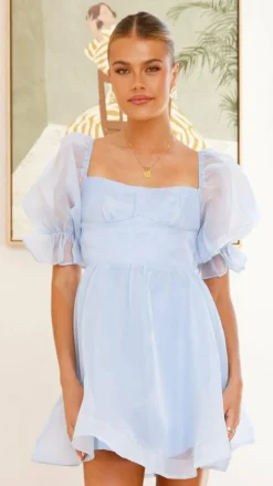 LILYWHYT Sale Dresses^Lakeithia Mini Dress - Blue