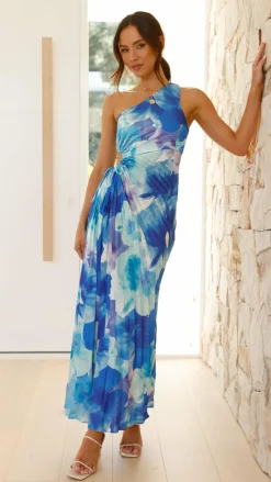 Shareen Dresses|Maxi^Laken Maxi Dress - Blue Floral