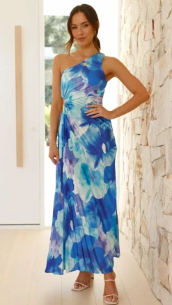 Shareen Dresses|Maxi^Laken Maxi Dress - Blue Floral