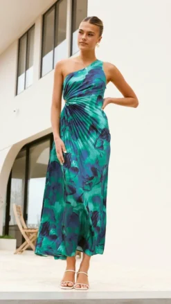 Shareen Dresses|Maxi^Laken Maxi Dress - Green Print