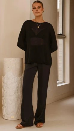 Little Lies Knit Tops|Knitwear^Lakoa Knit Top - Black