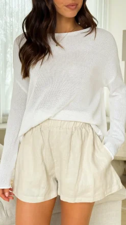 Little Lies Knit Tops|Knitwear^Lakoa Knit Top - White