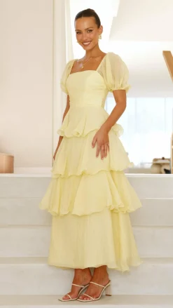 LILYWHYT Dresses|Maxi^Lanelle Maxi Dress - Yellow
