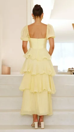 LILYWHYT Dresses|Maxi^Lanelle Maxi Dress - Yellow