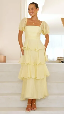 LILYWHYT Dresses|Maxi^Lanelle Maxi Dress - Yellow