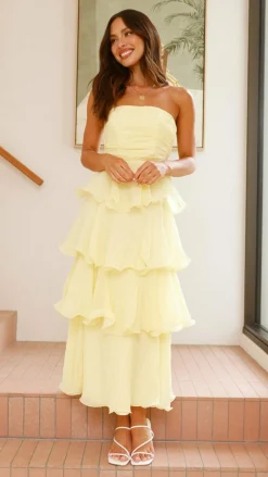 LILYWHYT Dresses|Maxi^Lanica Maxi Dress - Yellow