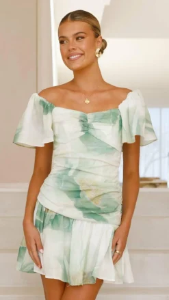 Style State Sale Dresses^Laury Mini Dress - Green Floral