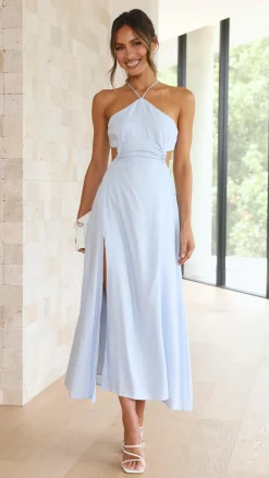 Main St Sale Dresses|Polo^Layla Midi Dress - Blue