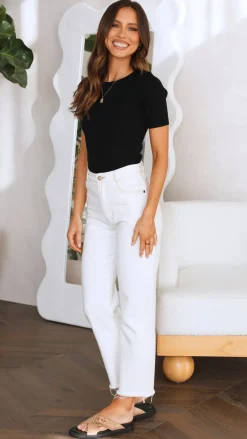 Fashion Allied Tops^Laylin Ribbed Top - Black
