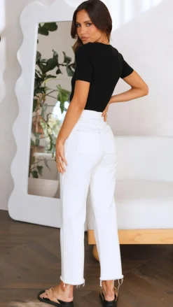 Fashion Allied Tops^Laylin Ribbed Top - Black