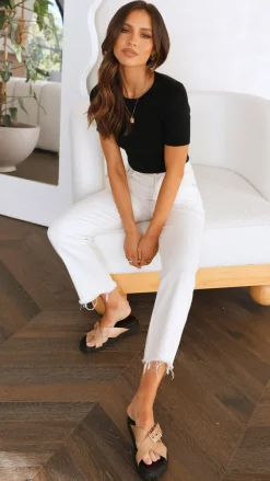 Fashion Allied Tops^Laylin Ribbed Top - Black