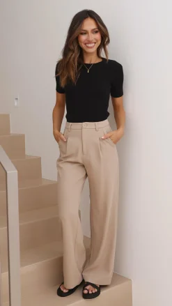 Fashion Allied Tops^Laylin Ribbed Top - Black