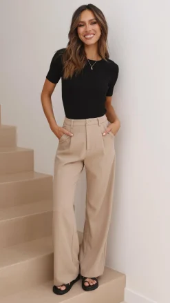 Fashion Allied Tops^Laylin Ribbed Top - Black
