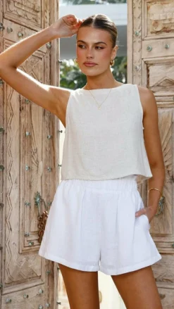 Fashion Allied Bottoms^Leila Shorts - White