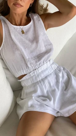 Fashion Allied Bottoms^Leila Shorts - White