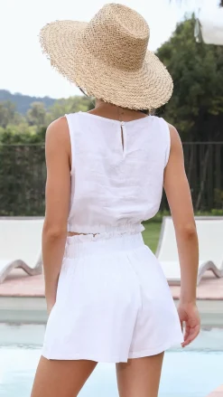 Fashion Allied Bottoms^Leila Shorts - White