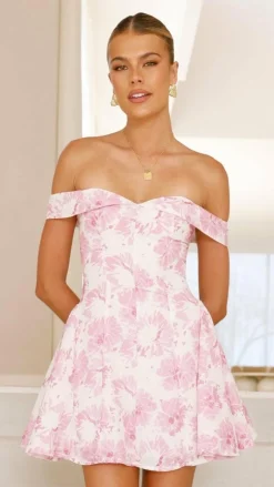 SASHA (BNE) Sale Dresses^Lena Mini Dress - Pink Floral