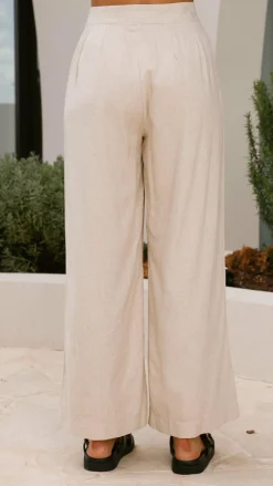 YH AND CO Sets|Bottoms^Lexi Linen Pants - Natural