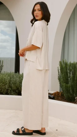 YH AND CO Sets|Bottoms^Lexi Linen Pants - Natural