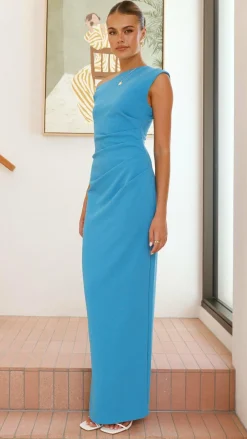 YH AND CO Dresses|Maxi^Lilah Maxi Dress - Azure Blue