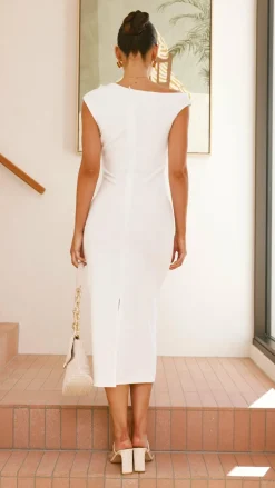 YH AND CO Hen'S Collection|Dresses^Lilah Midi Dress - White