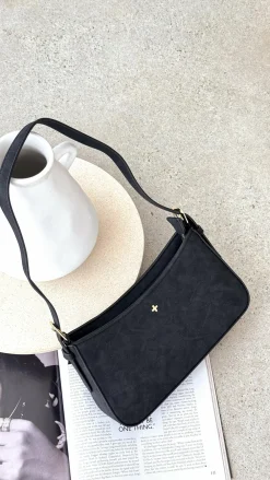 Peta and Jain Bags^Lilu Shoulder Bag - Black Suede