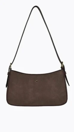 Peta and Jain Bags^Lilu Shoulder Bag - Choc Suede