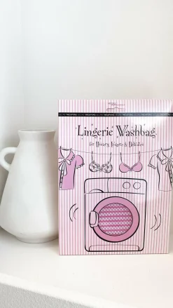 Secret Weapons Beauty|Booby Tape And Bra Accessories^Lingerie Wash Bag - Pink/White