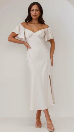 LILYWHYT Hen'S Collection|Dresses^Louisa Midi Dress - Ivory