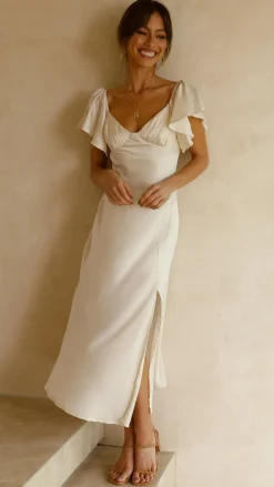 LILYWHYT Hen'S Collection|Dresses^Louisa Midi Dress - Ivory