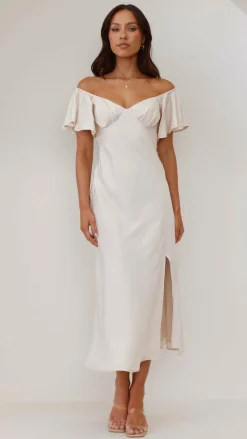 LILYWHYT Hen'S Collection|Dresses^Louisa Midi Dress - Ivory