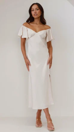 LILYWHYT Hen'S Collection|Dresses^Louisa Midi Dress - Ivory