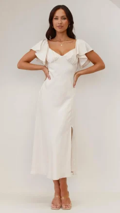 LILYWHYT Hen'S Collection|Dresses^Louisa Midi Dress - Ivory