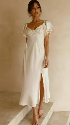 LILYWHYT Hen'S Collection|Dresses^Louisa Midi Dress - Ivory