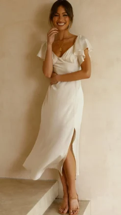 LILYWHYT Hen'S Collection|Dresses^Louisa Midi Dress - Ivory