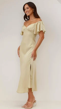 LILYWHYT Dresses|Bridesmaid^Louisa Midi Dress - Olive