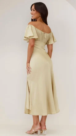 LILYWHYT Dresses|Bridesmaid^Louisa Midi Dress - Olive