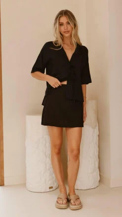 YH AND CO Sets|Bottoms^Louise Mini Skort - Black