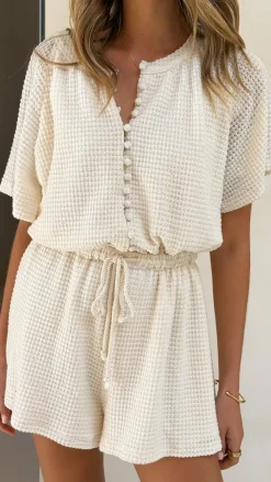 Alive Girl Playsuits^Loula Playsuit - Cream