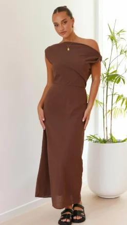 By Frankie Sale Dresses^Luci Maxi Dress - Brown