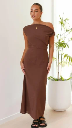 By Frankie Sale Dresses^Luci Maxi Dress - Brown