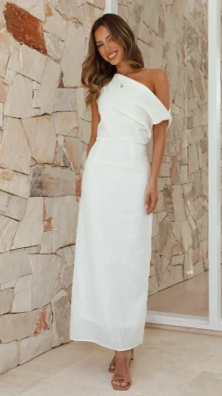 By Frankie Dresses|Maxi^Luci Maxi Dress - White