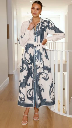 Bubblegum Dresses|Maxi^Lucia Long Sleeve Maxi Dress - Cream Zayna