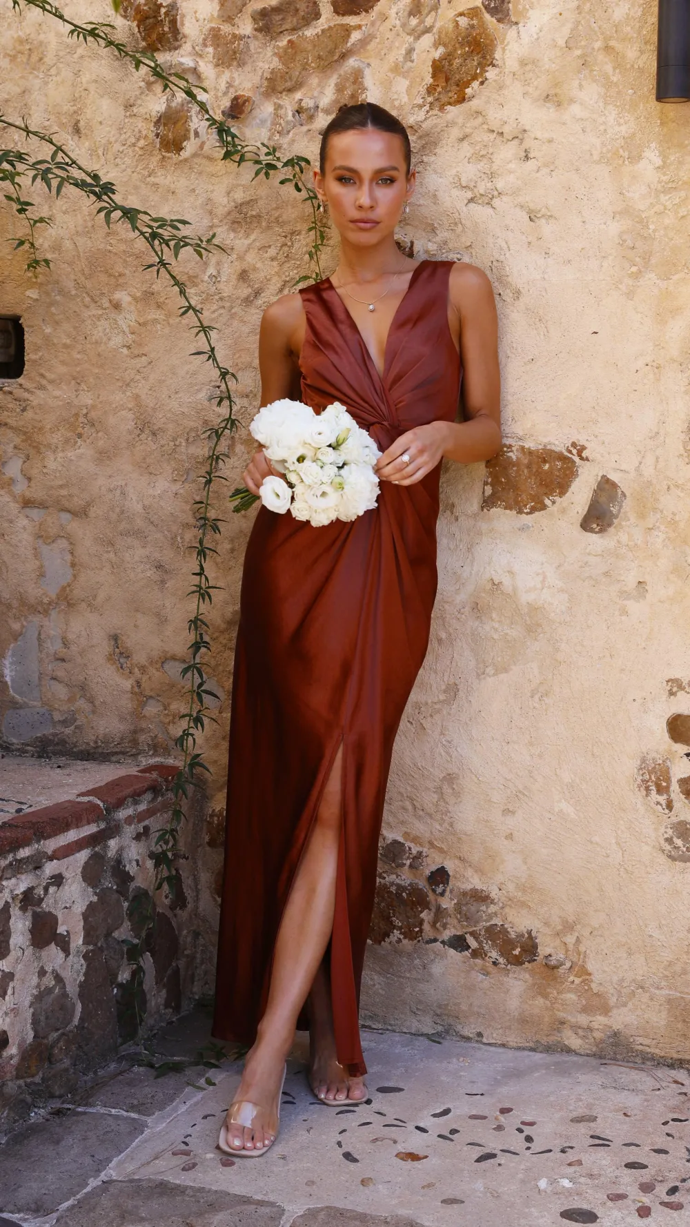 LILYWHYT Sale Evening|Sale Dresses^Lucia Maxi Dress - Rust