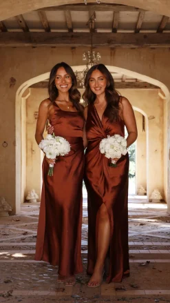 LILYWHYT Sale Evening|Sale Dresses^Lucia Maxi Dress - Rust