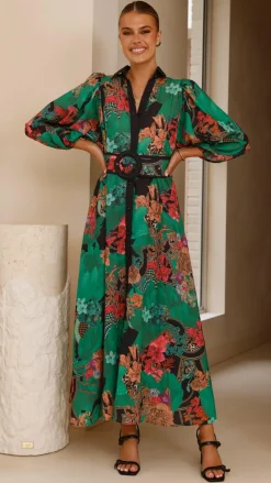 Bubblegum Dresses|Maxi^Lucinda Maxi Dress - Green