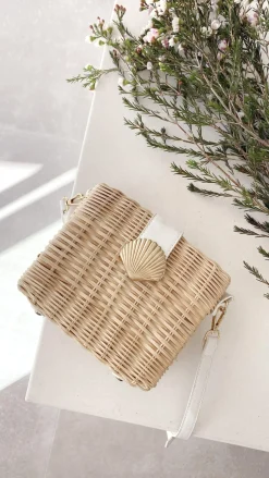 Angel Whisper Bags|Party^Lucinda Straw Shell Bag