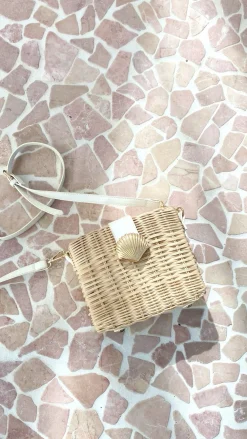 Angel Whisper Bags|Party^Lucinda Straw Shell Bag