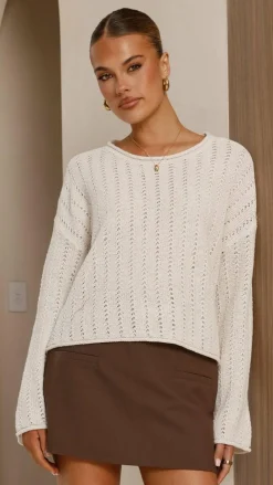 Little Lies Knit Tops|Knitwear^Lydia Jumper - Ivory